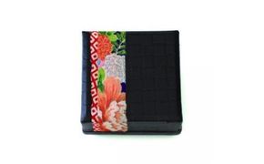 柿渋塗 四つ目箱 針箱サイズ 黒布付【TN87】 303446_XB49