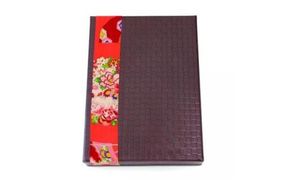 柿渋塗 四つ目箱 A4サイズ こげ茶布付【TN103】 303446_XB62