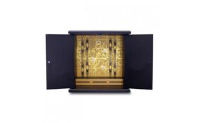 タツクラフト 紀州塗り ミニ仏壇 大 鉄黒 【Tk281】 303446_DA90120