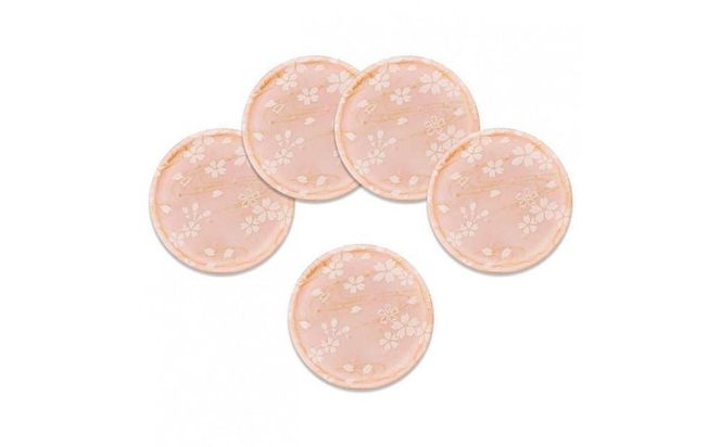 タツクラフト 友禅和紙コースター 5枚セット 桜 流水紋 【Tk337】 303446_DA90140VC02