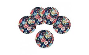 タツクラフト 友禅和紙コースター 5枚セット 桜 牡丹文 【Tk341】 303446_DA90140VC06