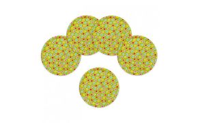 タツクラフト 友禅和紙コースター 5枚セット 桜 金平糖 緑 【Tk344】 303446_DA90140VC09