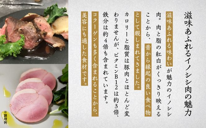 イノシシ肉 食べ比べセット（ロース　モモ　ウデ） 合計505g 010169
