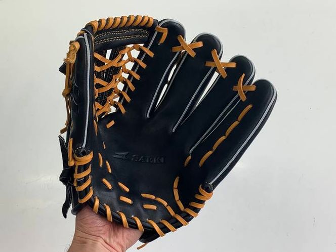 SAEKI　野球グローブ 【軟式・品番170】【ブラック】【Rオレンジ】【クリーム】