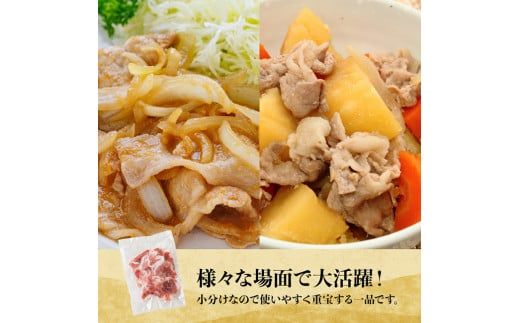 【小分け！】宮崎県産豚肉　放牧豚こま切れ　10袋(計2.5㎏) 【 豚肉 豚 肉 小間切れ 細切れ 炒め物 】 [C08105]