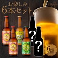 6ヶ月定期便　宮崎ひでじビール　お楽しみ6本セット　N073-YZE057