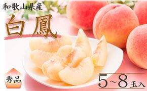 和歌山県産 白鳳 桃 5～8玉入り 秀品 先行予約［2027年6月下旬以降発送］［MG6］ 303446_AB96009