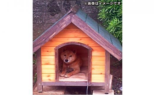 北海道産天然木の犬小屋「ウッディーハウス w-2」【 天然木 DIY ガーデン お庭 愛犬 犬小屋 標茶町 北海道 】 016641_AC010
