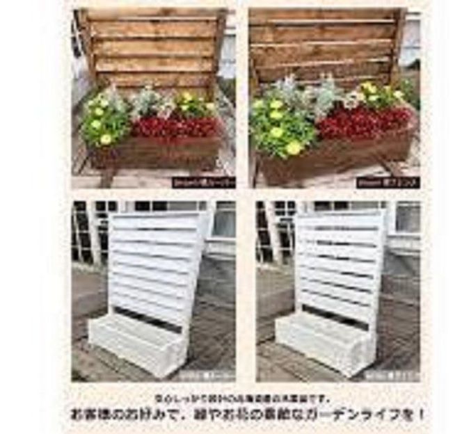 fence planter「GRANDE」横フェンスタイプ【ブラウン】 016641_AC031VC01