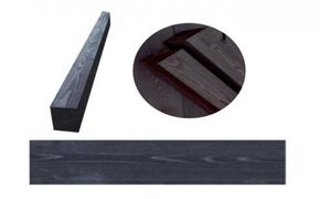 北海道産カラマツ枕木（200×75×1000）2本セット【 天然木 DIY ガーデン お庭 アウトドア 木製 標茶町 北海道 】 016641_AC049