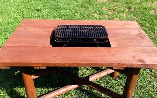 ウッドテーブル　～variation～【配送不可：沖縄・離島】【 天然木 DIY ガーデン お庭 アウトドア 木製 テーブル 標茶町 北海道 】 016641_AC059