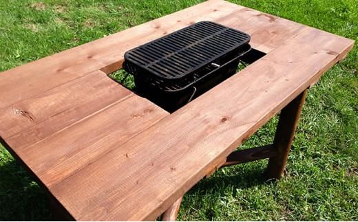 ウッドテーブル　～variation～【配送不可：沖縄・離島】【 天然木 DIY ガーデン お庭 アウトドア 木製 テーブル 標茶町 北海道 】 016641_AC059