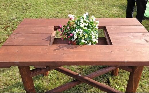 ウッドテーブル　～variation～【配送不可：沖縄・離島】【 天然木 DIY ガーデン お庭 アウトドア 木製 テーブル 標茶町 北海道 】 016641_AC059