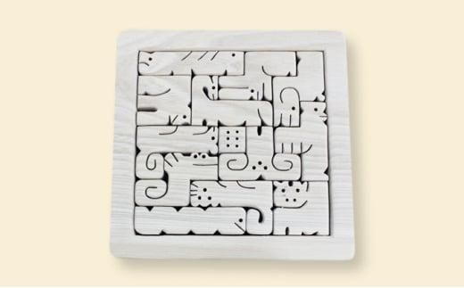 木のおもちゃ パズル ( 十二支 ）【 玩具 おもちゃ 木製 パズル 手作り インテリア ギフト プレゼント クリスマス 標茶町 北海道 】 016641_AP001