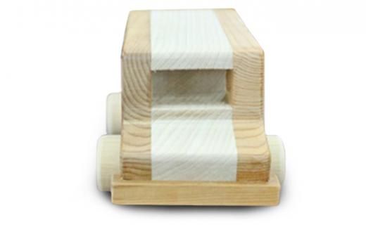 木のおもちゃ　バス【 玩具 おもちゃ 木製 手作り インテリア ギフト プレゼント クリスマス 標茶町 北海道 】 016641_AP008