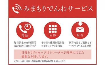 郵便局のみまもりサービス「みまもりでんわサービス(固定電話6か月間)」 / 見守り お年寄り 故郷 標茶町 016641