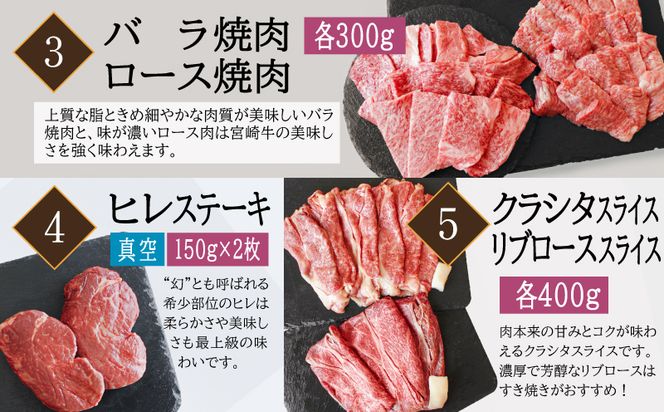 定期便 宮崎牛 食べ比べ 贅の極み 9ヶ月コース_M109-T023