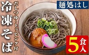 冷凍そば(5食入)だしつゆとさつまあげ、かまぼごのトッピング付！そば 蕎麦 麺 出汁 つゆ 薩摩揚げ さつま揚げ かまぼこ【まるじゅ本舗】akn002-03