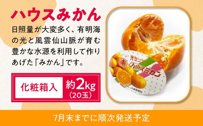 【4回定期便】【2026年7月初回発送】柑橘 4種類 定期便 / ハウスみかん 温室天草 しらぬい せとか 果物 フルーツ / 南島原市 /JA島原雲仙東南部基幹センター[SAC005]