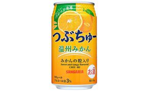 サンガリア つぶちゅー温州みかん３４０ｍl×24本  非炭酸 242161_CA002