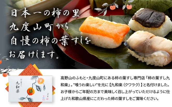 保存料無添加【柿の葉すし】20個入／４種詰合せ（鯖８・鮭4・鯛４・椎茸4） 303446_DP002