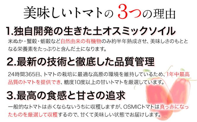 トマト とまと 高糖度トマト OSMICトマト 2kg 甘い トマト フルーツトマト ミニトマト 野菜 フルーツ ハウス フルーツ感覚 甘い おいしい---B-138a---