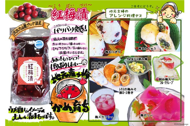 【数量限定】紅梅漬（甘梅漬け）280g [池田町観光協会 長野県 池田町 48110407] 梅 梅干し うめ 梅漬け おつまみ おにぎり