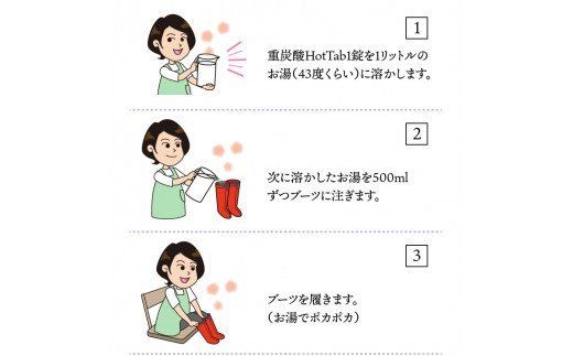 クロッツ足湯ブーツ＆重炭酸HotTab10錠_1151R