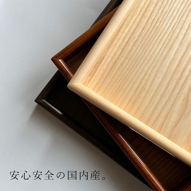 紀州漆器 約60cm 木製 長手盆 お盆［白木］ 二尺 大きな 大きい トレー 旅館 ホテル 業務用 ビッグサイズ 和歌山 国産  日本製［YS4］ 303446_CR007VC01