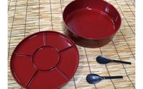 手巻き寿司セット（しゃもじ２本付）【紀州漆器】 303446_303446_CR046