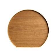 紀州漆器 木製 半月盆 ナチュラル 白木 お盆 トレー［YS51］ 303446_CR080VC03