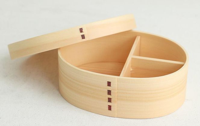 紀州漆器 曲げわっぱ まげわっぱ 弁当箱 矢羽柄 パープル 紫  ［YS100］ 303446_CR141VC01