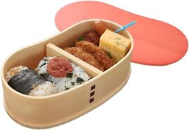 ［チェリーピンク］曲げわっぱ 豆型 カラー 弁当箱 紀州漆器 まげわっぱ［YS127］ 303446_CR168VC01