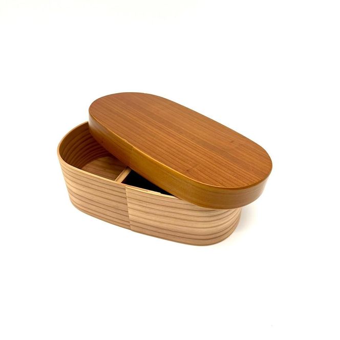 ［ライトブラウン］九州杉 国産 カラー 曲げわっぱ 被せ蓋 弁当箱 まげわっぱ［YS135］ 303446_CR171VC01