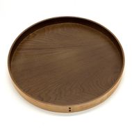 ［マロンブラウン］木製 お盆 曲げわっぱ カラー丸盆 まげわっぱ 紀州漆器［YS144］ 303446_CR173VC02