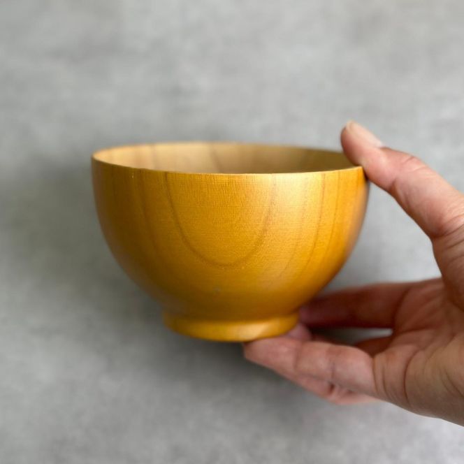 ★ギフトボックス付き ペア ナチュラルボウル ブラウン 2個セット 箸付き 303446_CR179