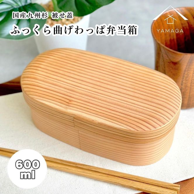 国産/美品/曲げわっぱ ☆国産杉 ふっくら蓋 曲げわっぱ 弁当箱 まげわっぱ 白木