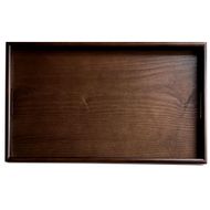 ★60cm 木製 長手盆 お盆【コクタン調】 紀州漆器 二尺 大きな 大きい トレー 303446_CR007VC03