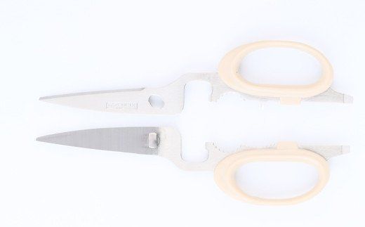 ZENCIX ［ガス抜き付き］多機能型キッチンハサミ ～全長200mm 栓抜き プルタップ開け くるみ割り キャップ回し 良く切れる 洗えます～