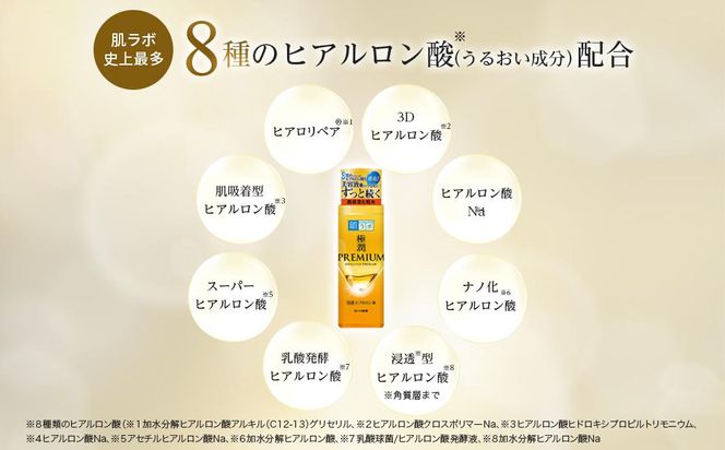 ロート製薬【肌ラボ 極潤プレミアム】化粧水＋乳液4点セット（各ボトル＋つめかえ用） 242161_EJ005