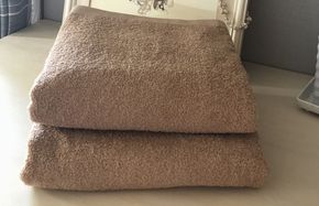 099H3653 90×200超大判バスタオル２枚セット（コカブラウン）泉州タオル【泉州タオル 国産 吸水 普段使い 無地 シンプル 日用品 家族 ファミリー】