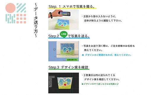 【簡単】子供の絵で作る丹後ちりめんふらっとポーチ　サイズ：約26㎝×20㎝　DZ00002