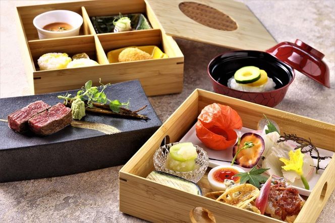 【HOTEL THE MITSUI KYOTO】日本料理「結一（YUI）」ランチ「SHOKADO」ペアお食事券［ 京都  食事  ランチ 人気 おすすめ  グルメ チケット 割引 ］ 261009_A-LP004