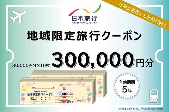 京都府京都市 日本旅行 地域限定旅行クーポン300,000円分 261009_A-TL006