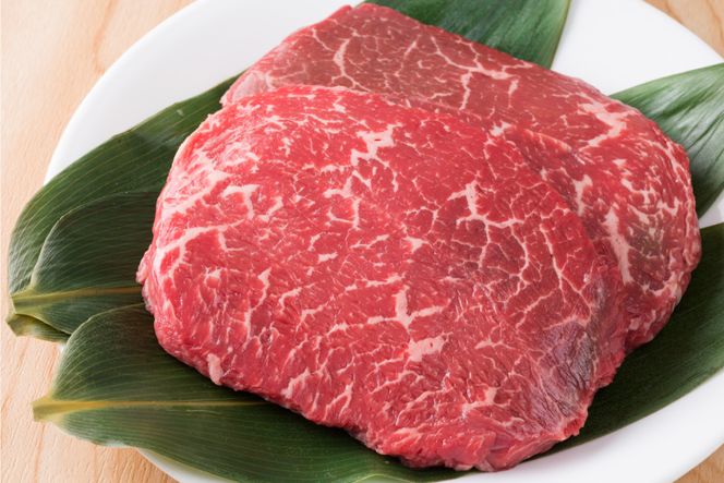 牛肉 【A4～A5】 博多和牛 モモステーキ 約500g （100g×5P） [MEAT PLUS 福岡県 筑紫野市 21760732] 肉 和牛 牛 博多 ステーキ a5 A5