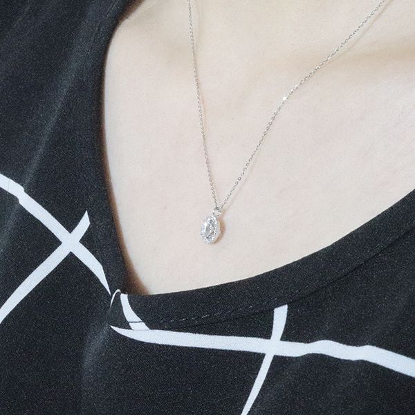 プラチナ　0.3ct up 取り巻き　ペンダント　BQ-28