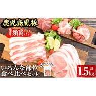 鹿児島黒豚1頭買い!いろんな部位食べ比べ 計1.5kg a5-236