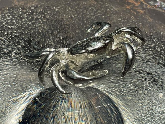 【清課堂】ガラスの池 香立てセット（沢蟹） 261009_B-AD03