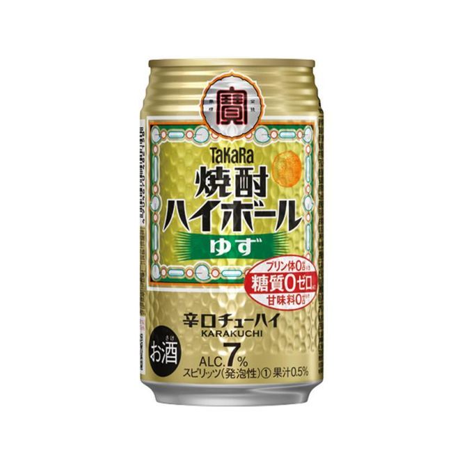 【宝酒造】タカラ「焼酎ハイボール」＜ゆず＞（350ml×24本） ［ タカラ 京都 お酒 焼酎ハイボール 焼酎 ハイボール 柚子 ゆず 人気 おすすめ 定番 おいしい ギフト プレゼント 贈答 ご自宅用 お取り寄せ ］ 261009_B-BL29