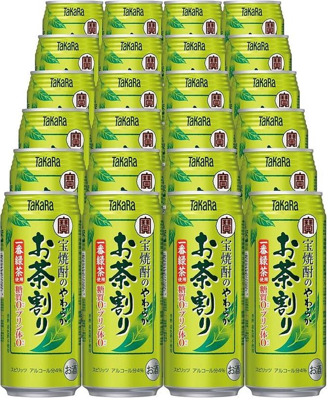 【宝酒造】宝焼酎のやわらかお茶割り（480ml×24本）［タカラ 京都 お酒 チューハイ 缶チューハイ 酎ハイ サワー お茶 人気 おすすめ 定番 おいしい ギフト プレゼント 贈答 ご自宅用 お取り寄せ］ 261009_B-BL38